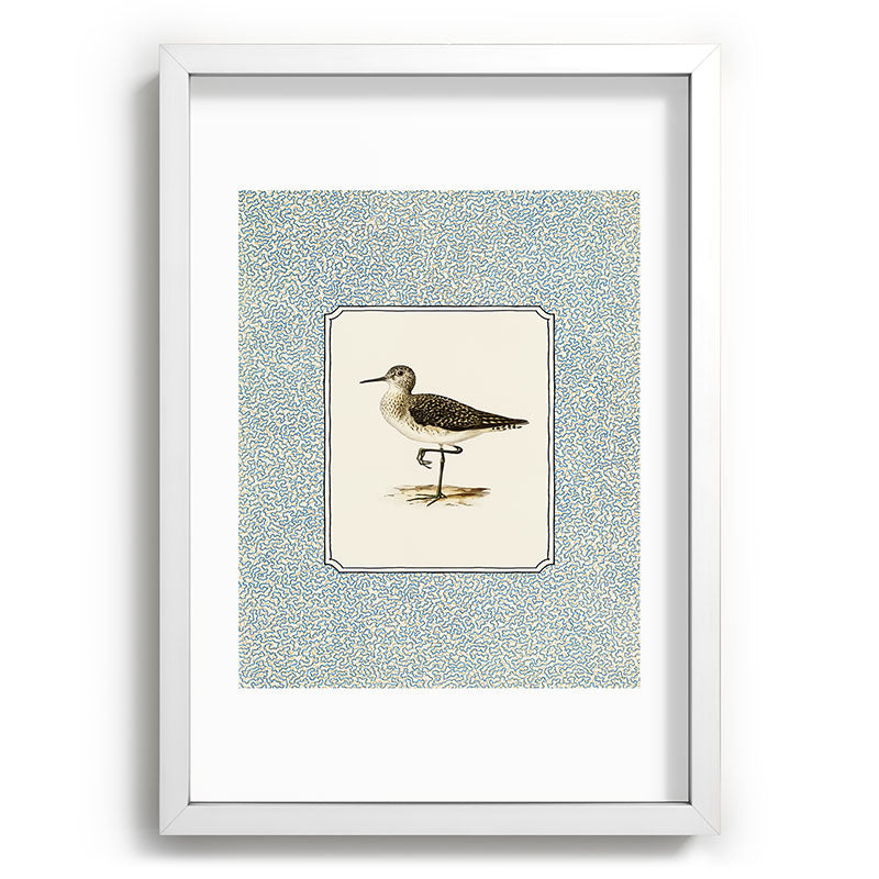 Oh Fine! Art Balancing Sandpiper Recessed Framing Rectangle