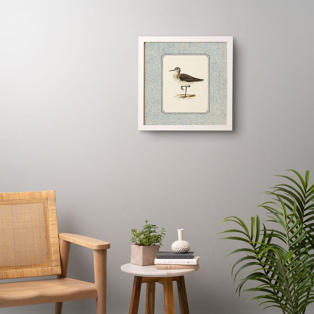 Oh Fine! Art Balancing Sandpiper Framed Wall Art