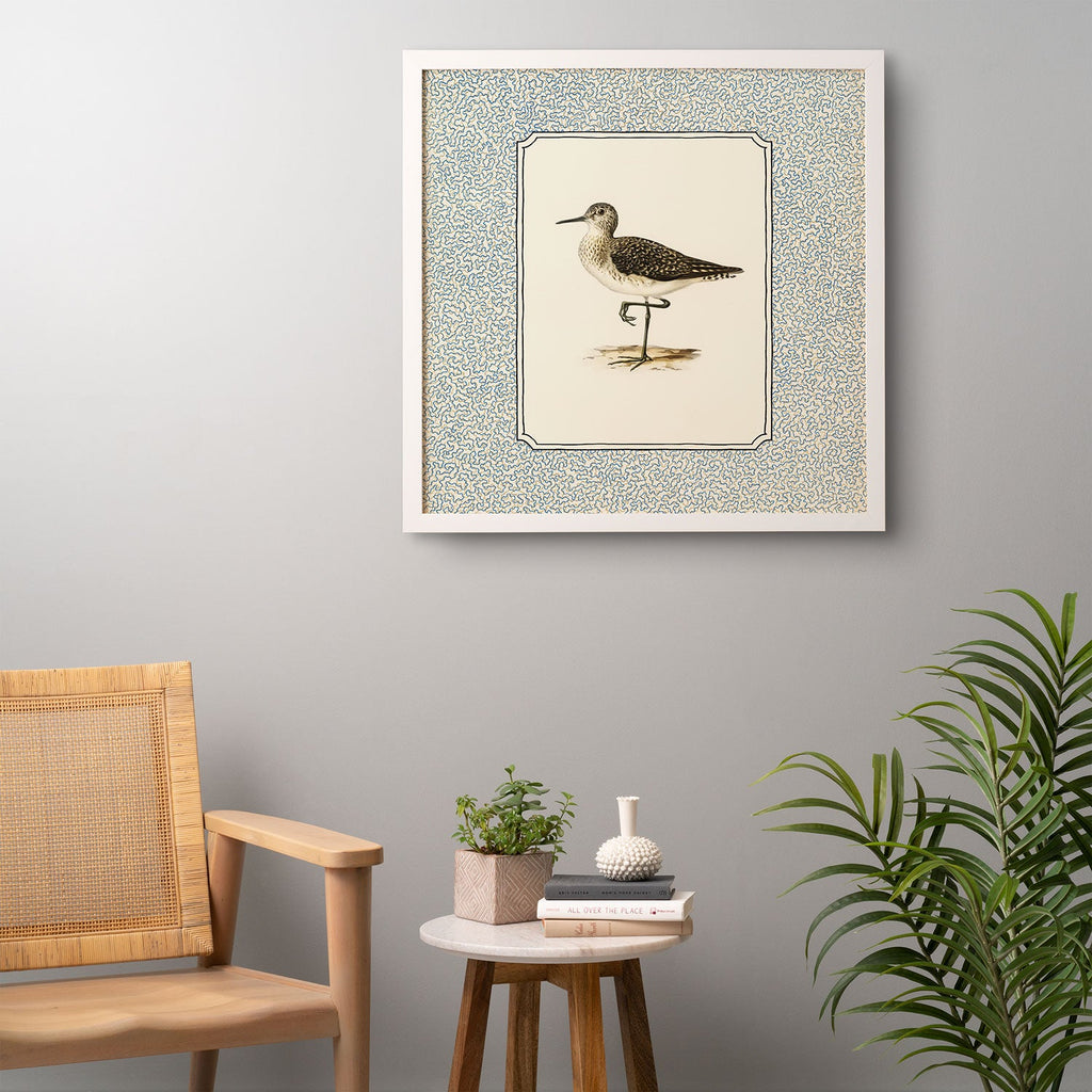 Oh Fine! Art Balancing Sandpiper Framed Wall Art