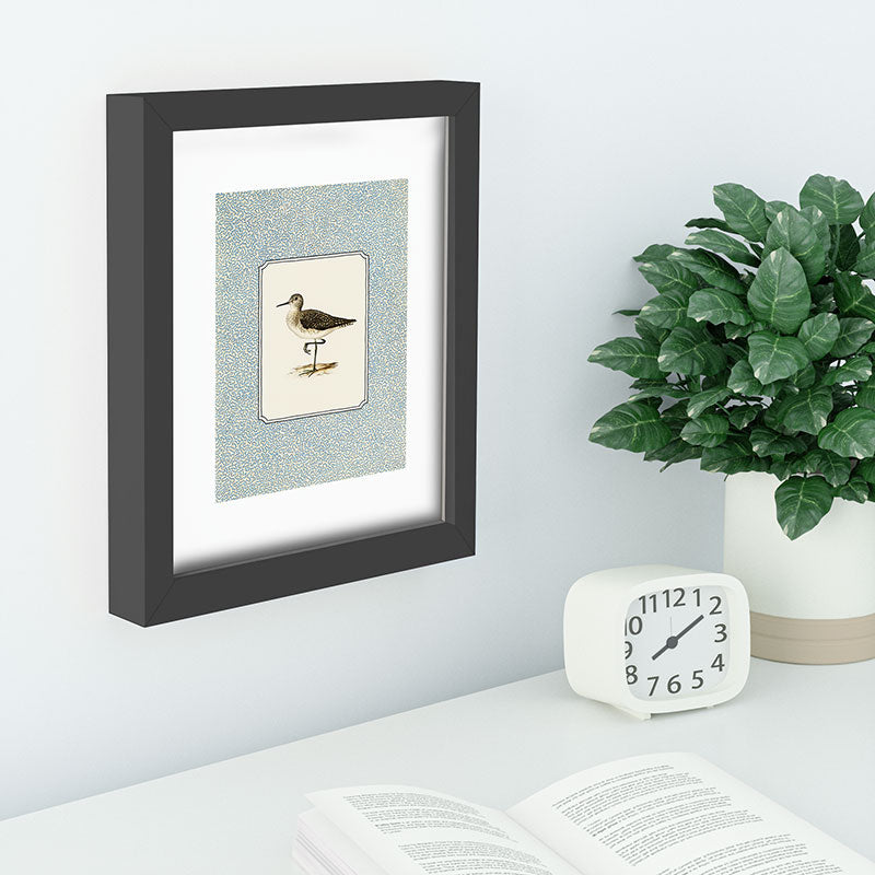Oh Fine! Art Balancing Sandpiper Recessed Framing Rectangle