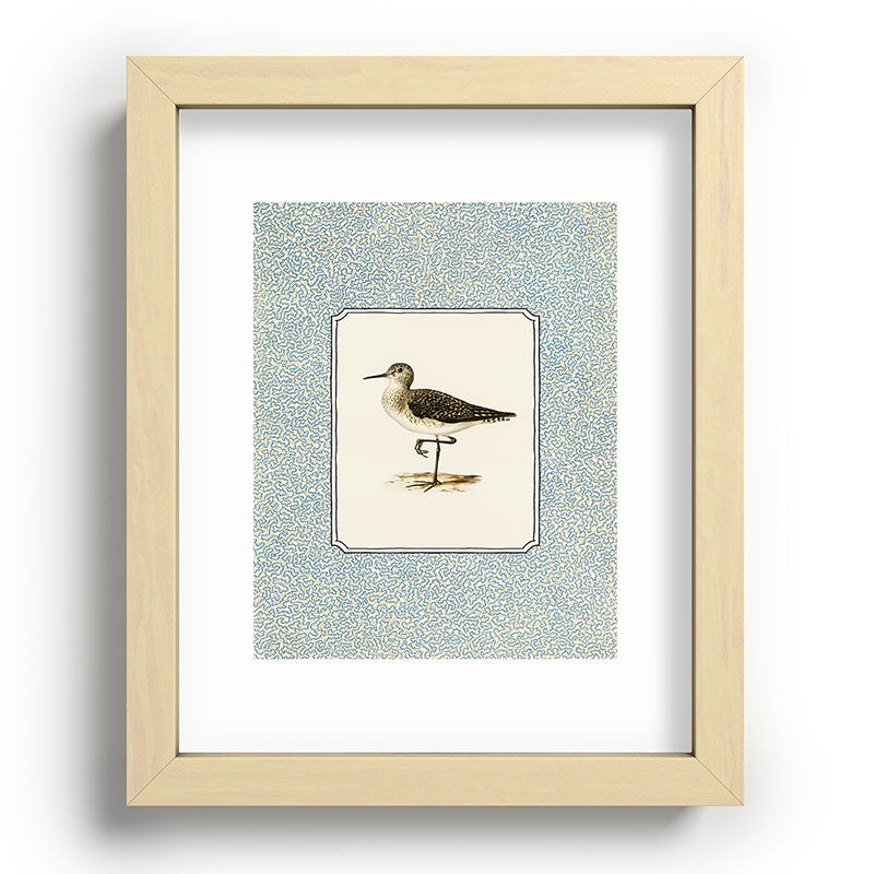 Oh Fine! Art Balancing Sandpiper Recessed Framing Rectangle
