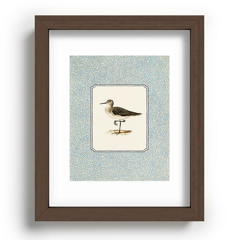 Oh Fine! Art Balancing Sandpiper Recessed Framing Rectangle
