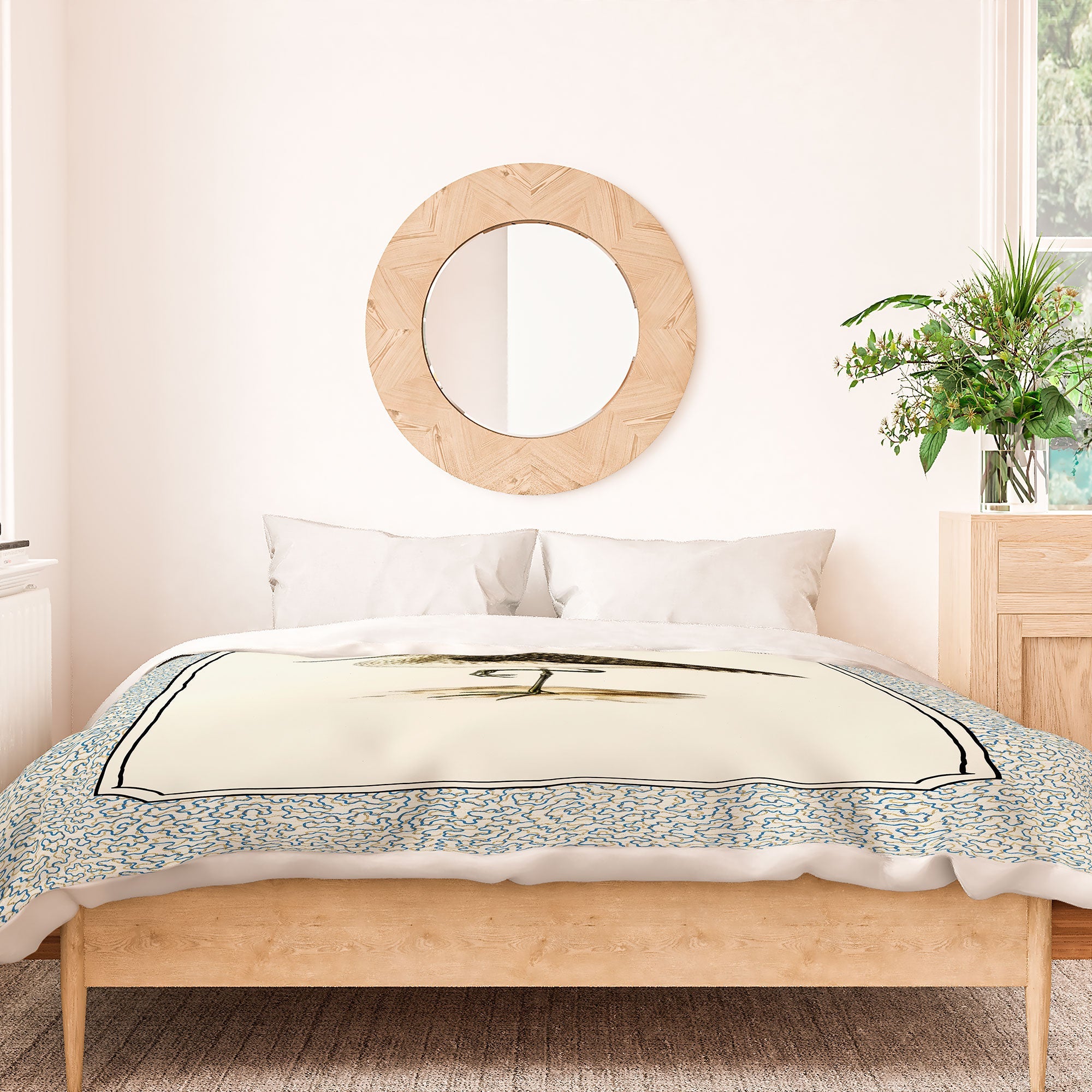 Oh Fine! Art Balancing Sandpiper Duvet Cover