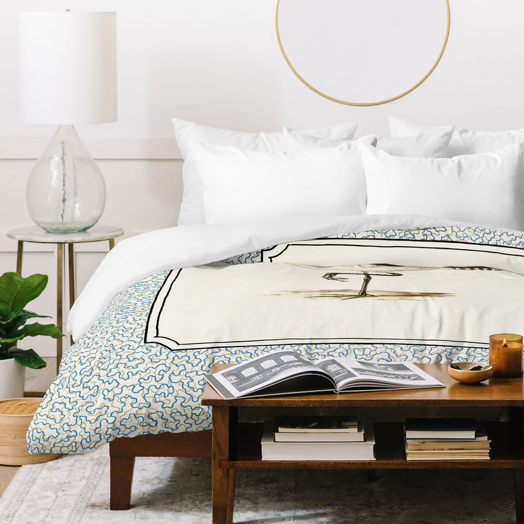 Oh Fine! Art Balancing Sandpiper Duvet Cover