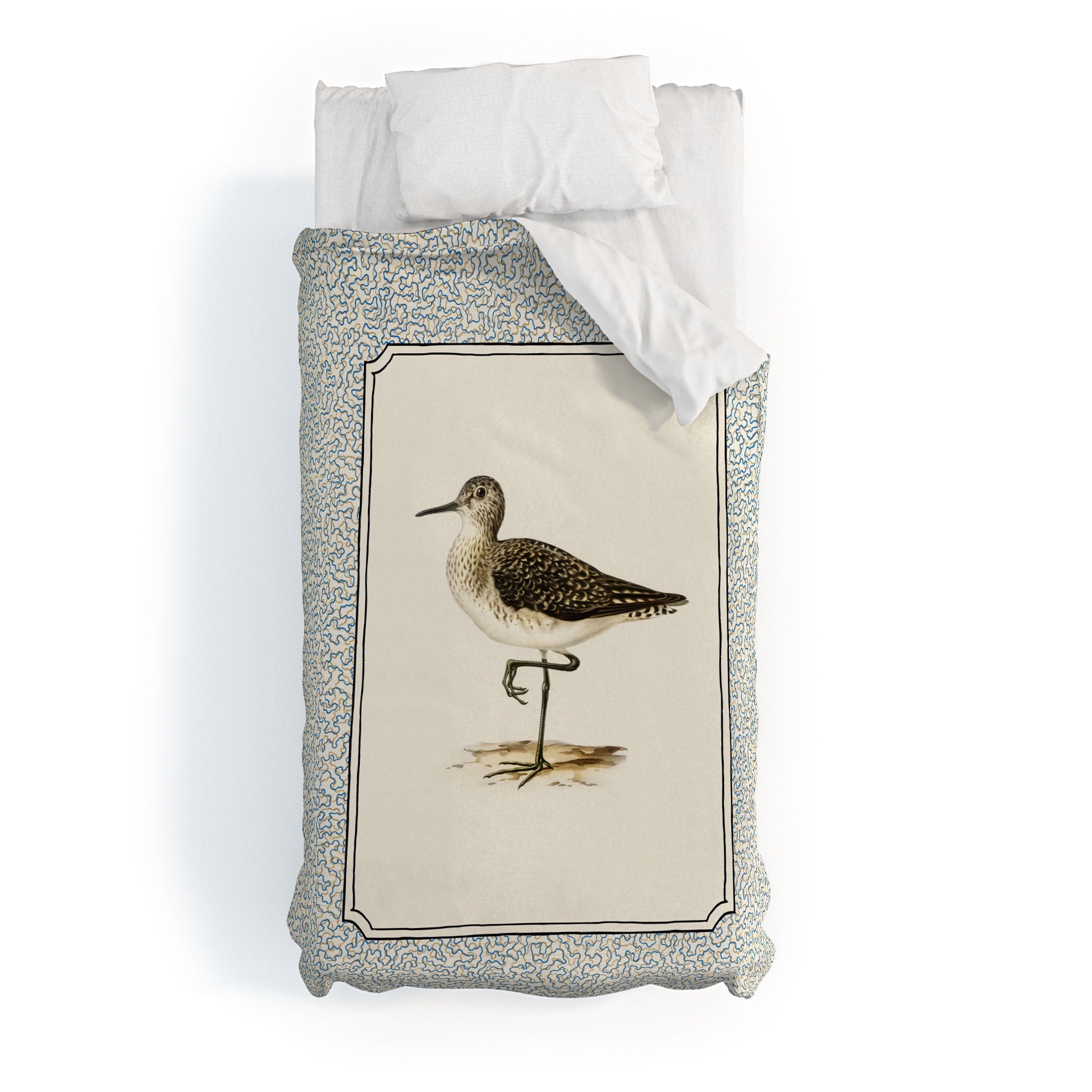Oh Fine! Art Balancing Sandpiper Duvet Cover