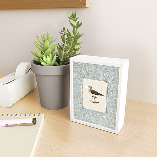 Oh Fine! Art Balancing Sandpiper Framed Mini Art Print