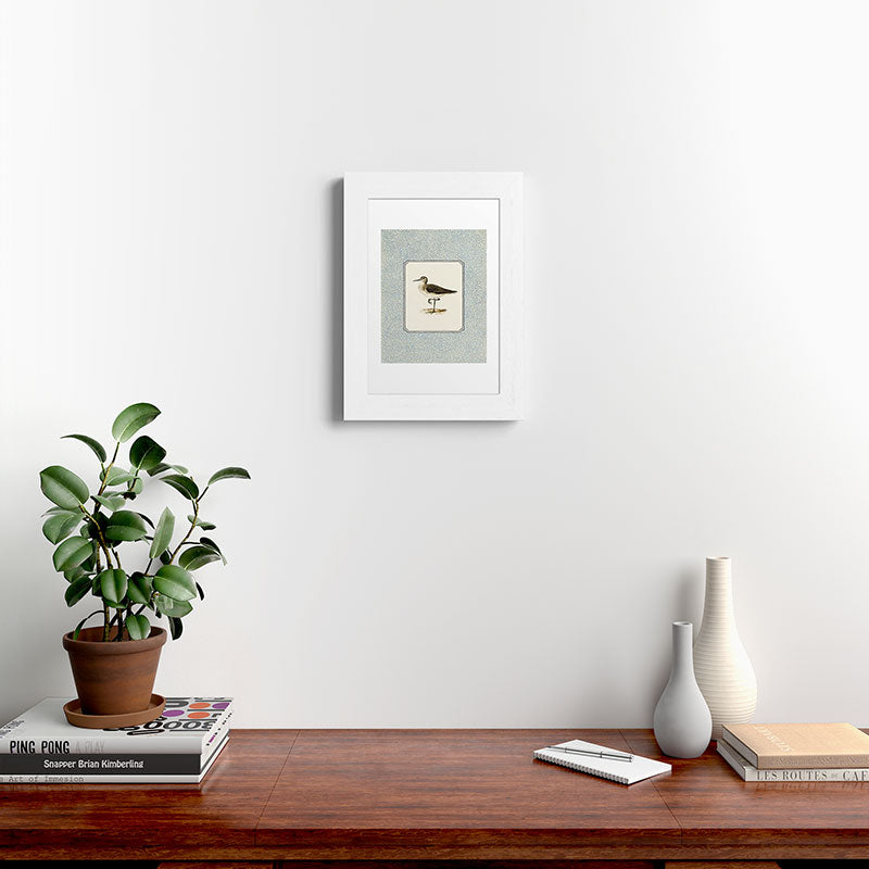 Oh Fine! Art Balancing Sandpiper Framed Art Print