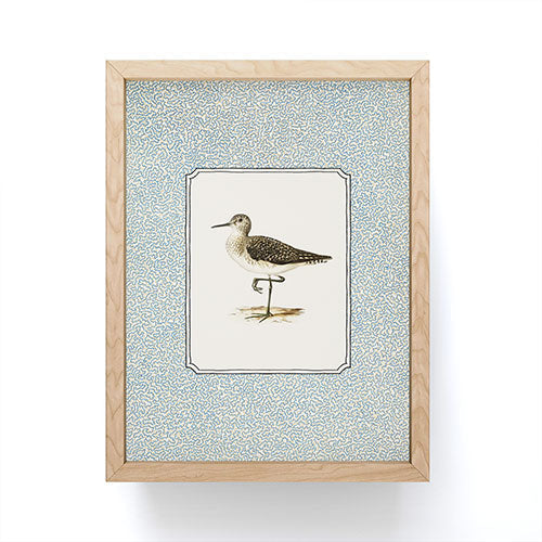 Oh Fine! Art Balancing Sandpiper Framed Mini Art Print