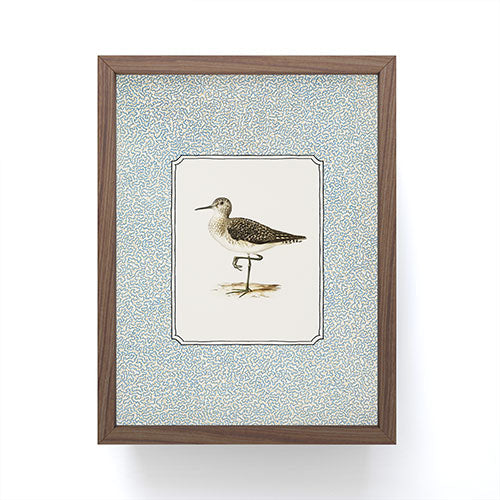 Oh Fine! Art Balancing Sandpiper Framed Mini Art Print