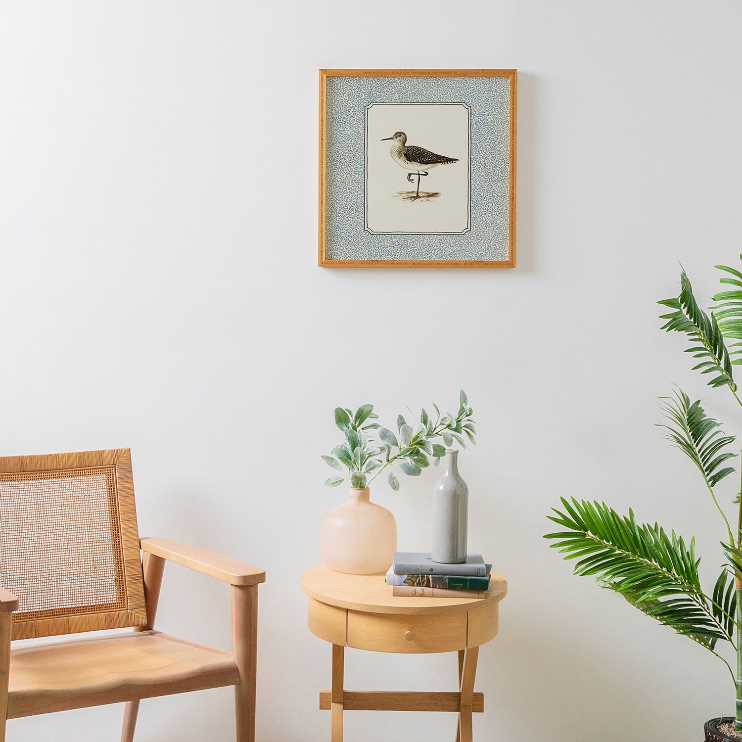 Oh Fine! Art Balancing Sandpiper Framed Wall Art