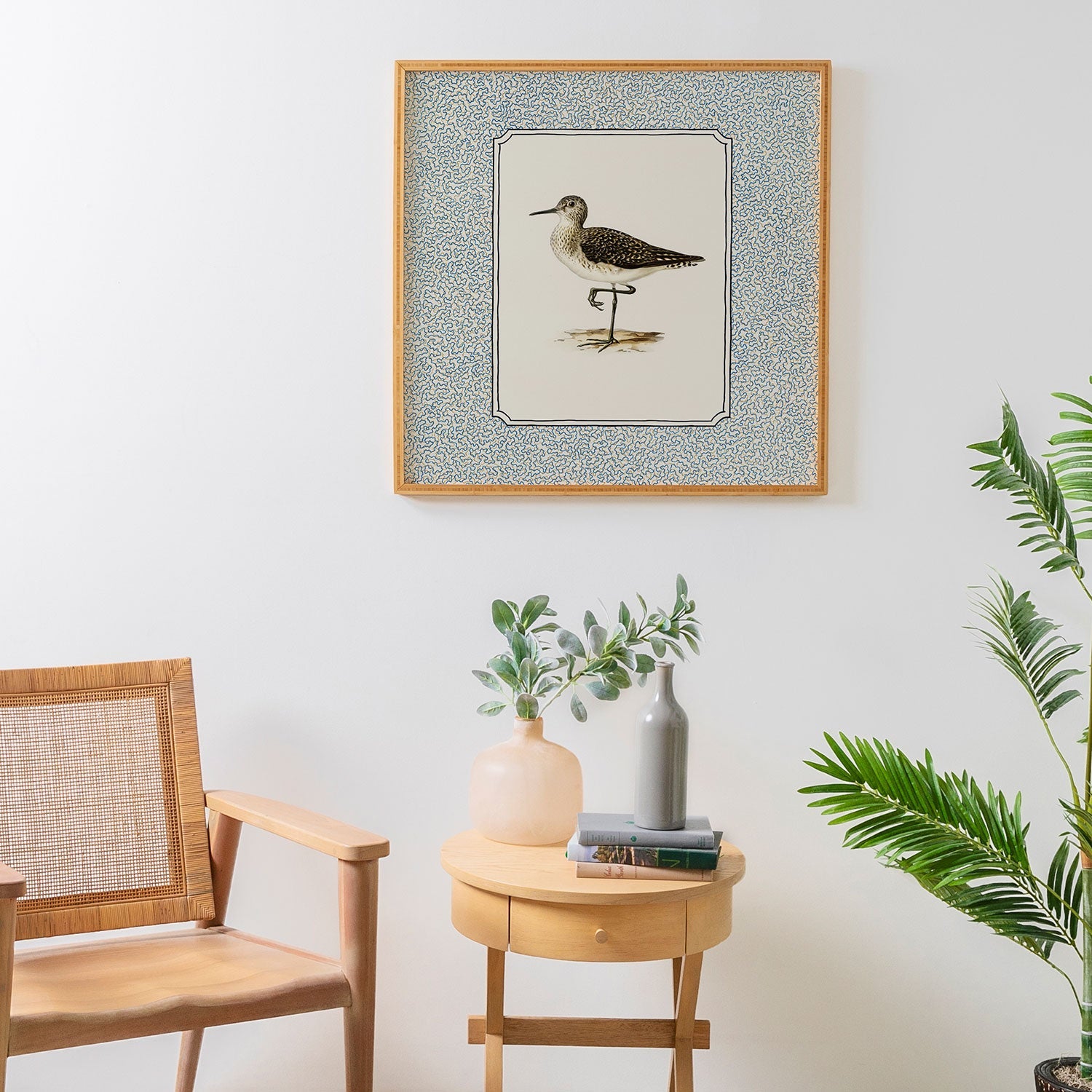 Oh Fine! Art Balancing Sandpiper Framed Wall Art