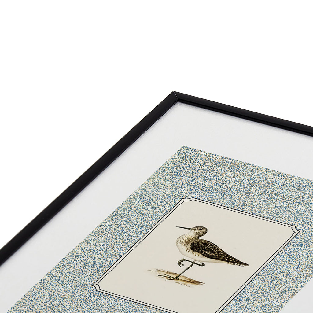 Oh Fine! Art Balancing Sandpiper Metal Framed Art Print