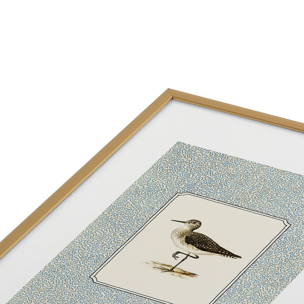 Oh Fine! Art Balancing Sandpiper Metal Framed Art Print