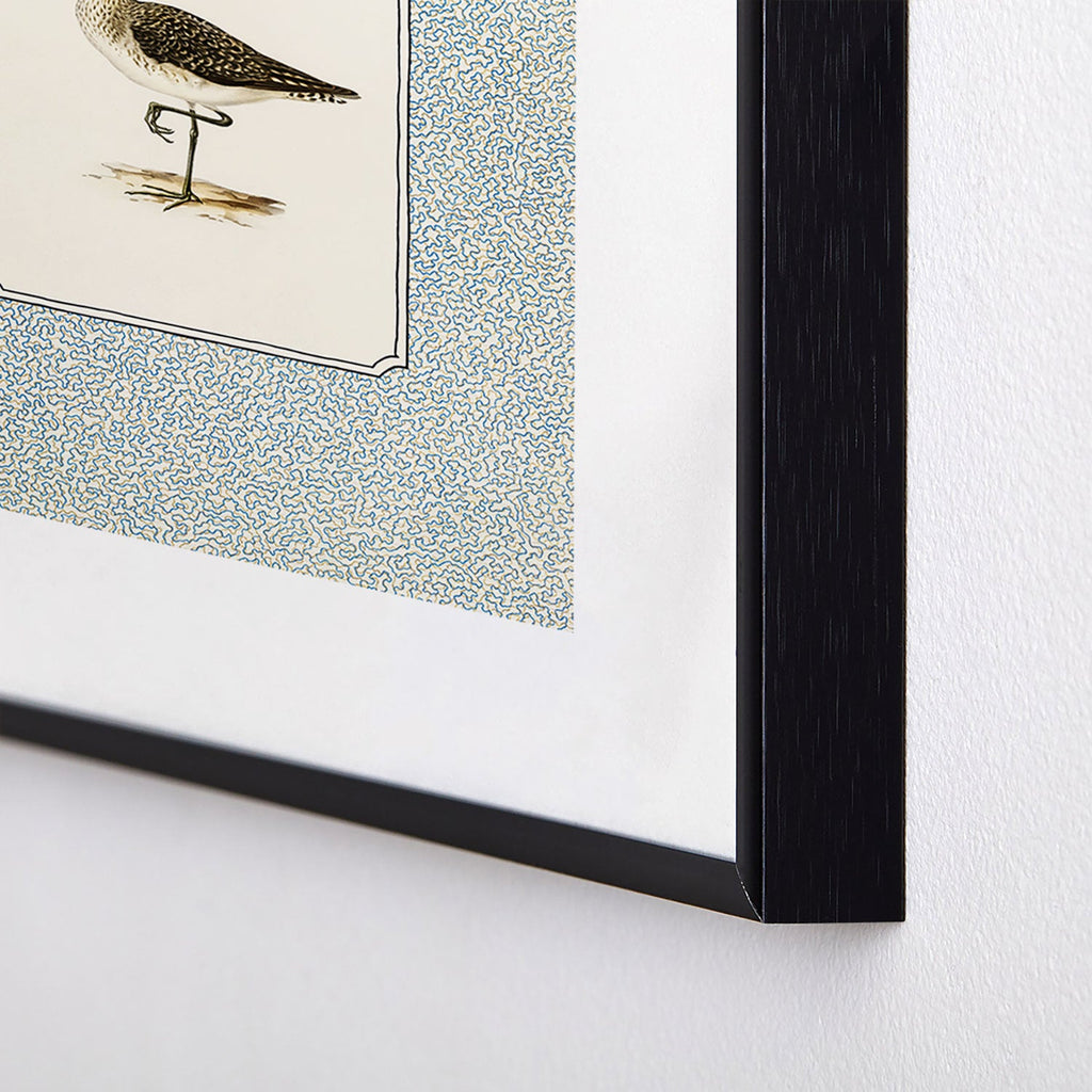 Oh Fine! Art Balancing Sandpiper Metal Framed Art Print