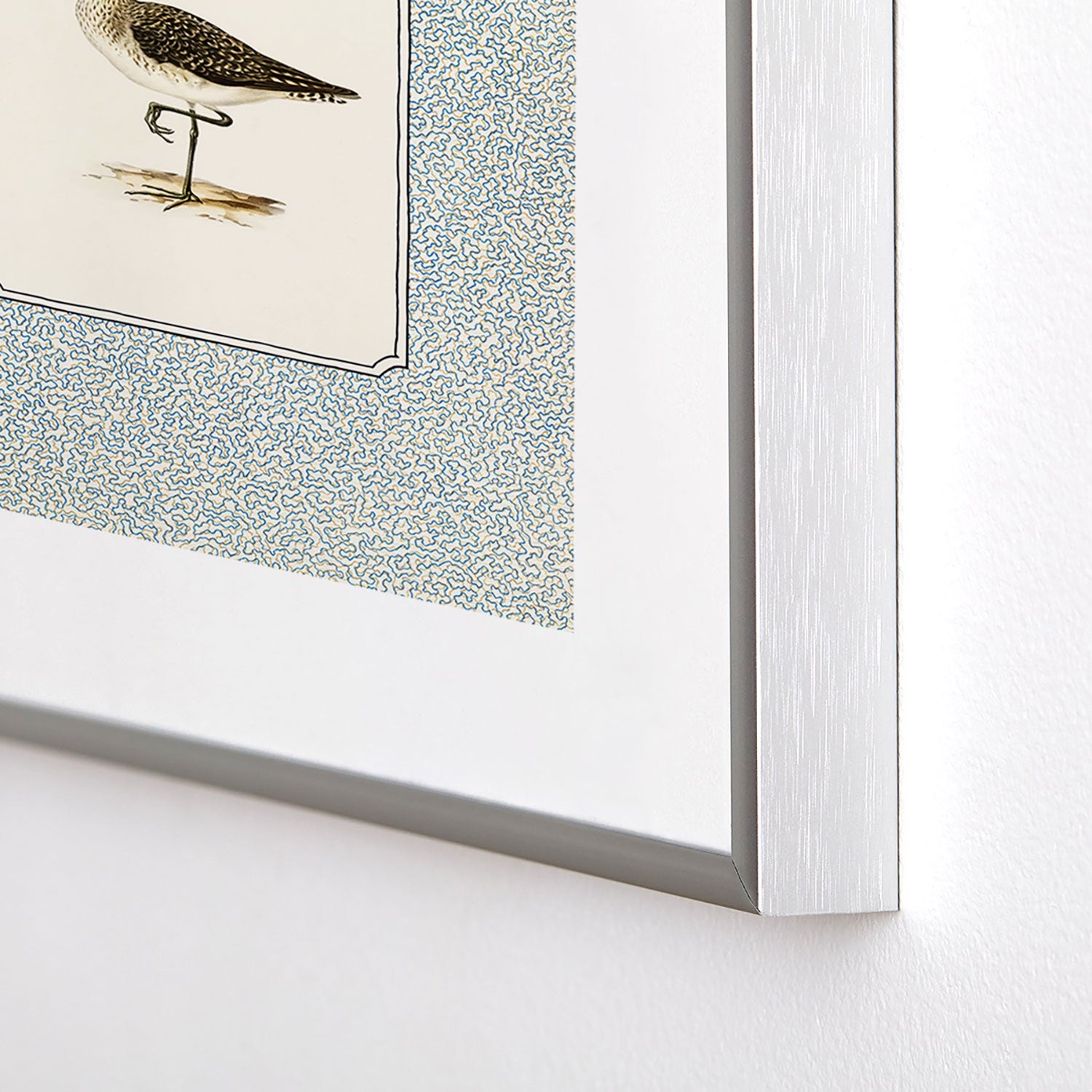 Oh Fine! Art Balancing Sandpiper Metal Framed Art Print