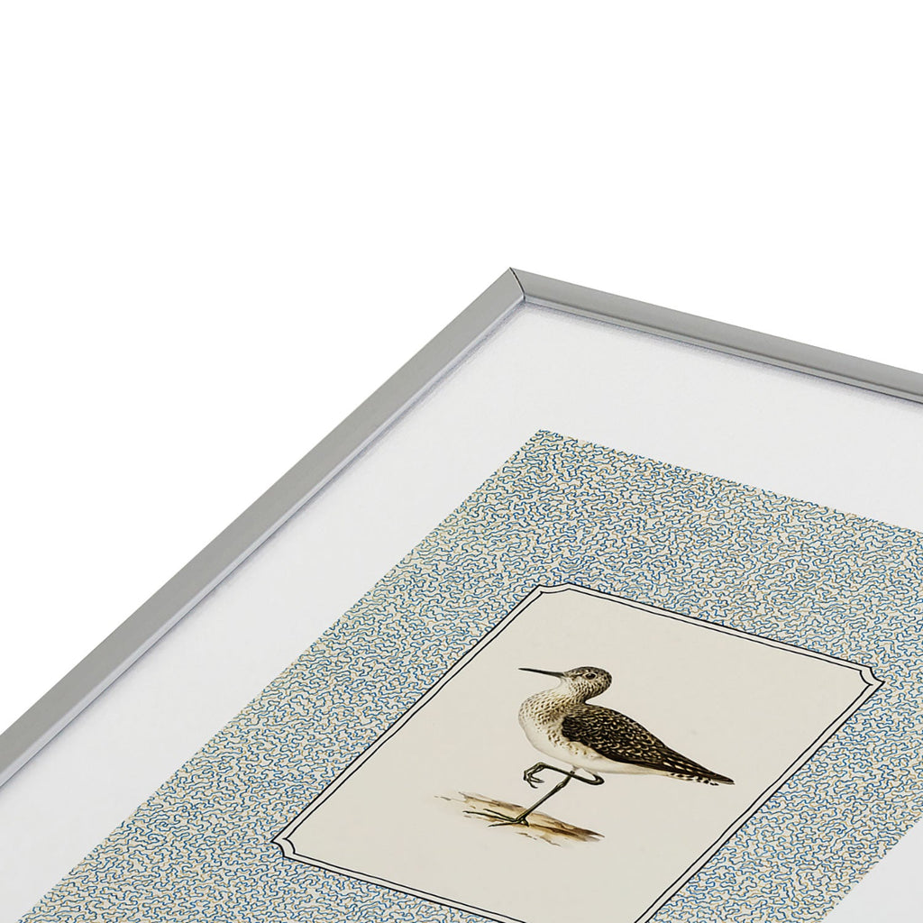 Oh Fine! Art Balancing Sandpiper Metal Framed Art Print
