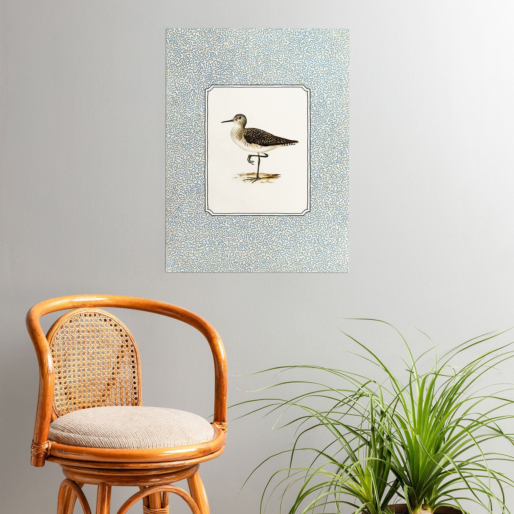 Oh Fine! Art Balancing Sandpiper Poster