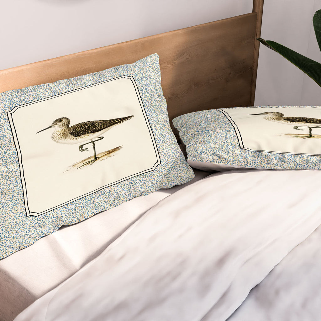 Oh Fine! Art Balancing Sandpiper Pillow Shams