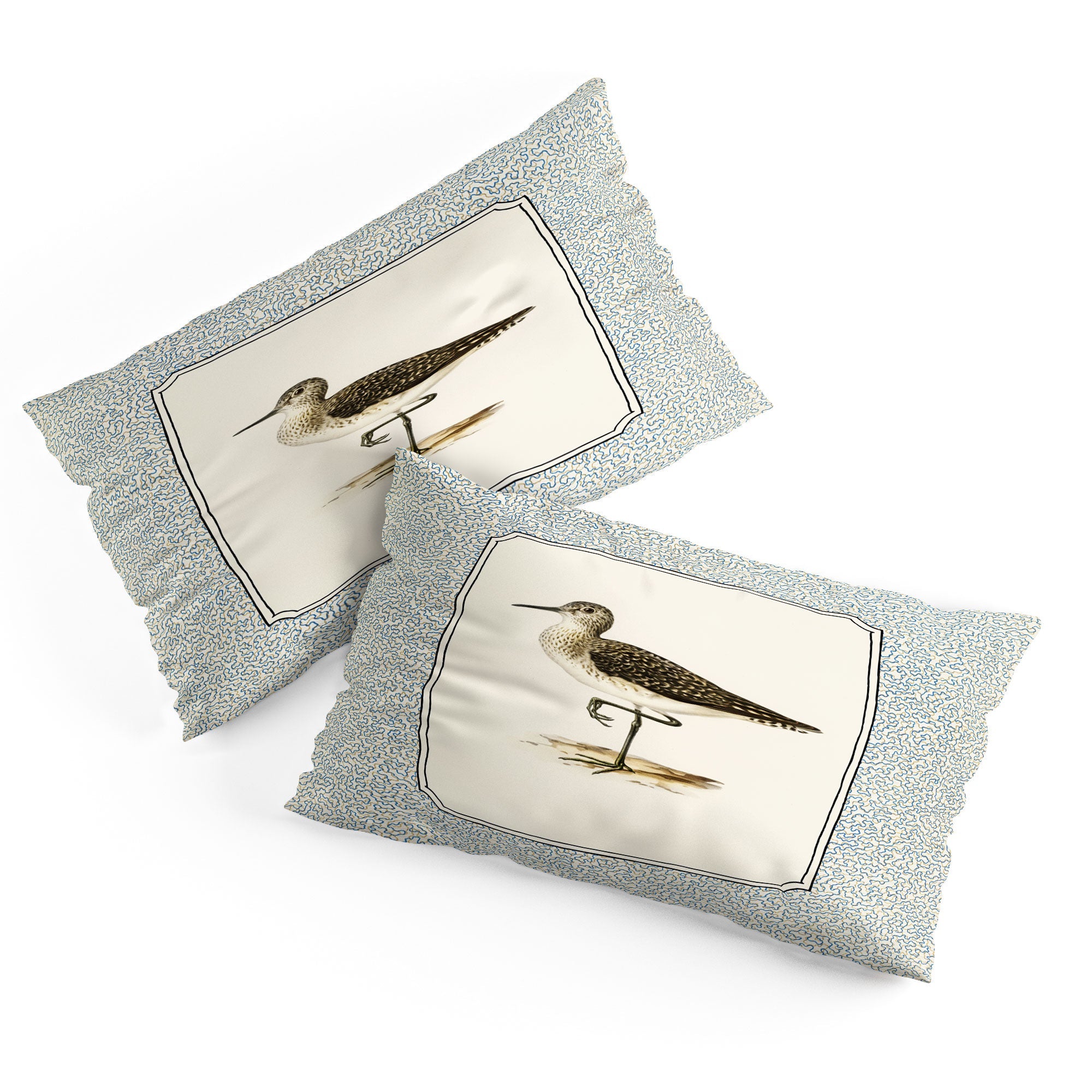 Oh Fine! Art Balancing Sandpiper Pillow Shams
