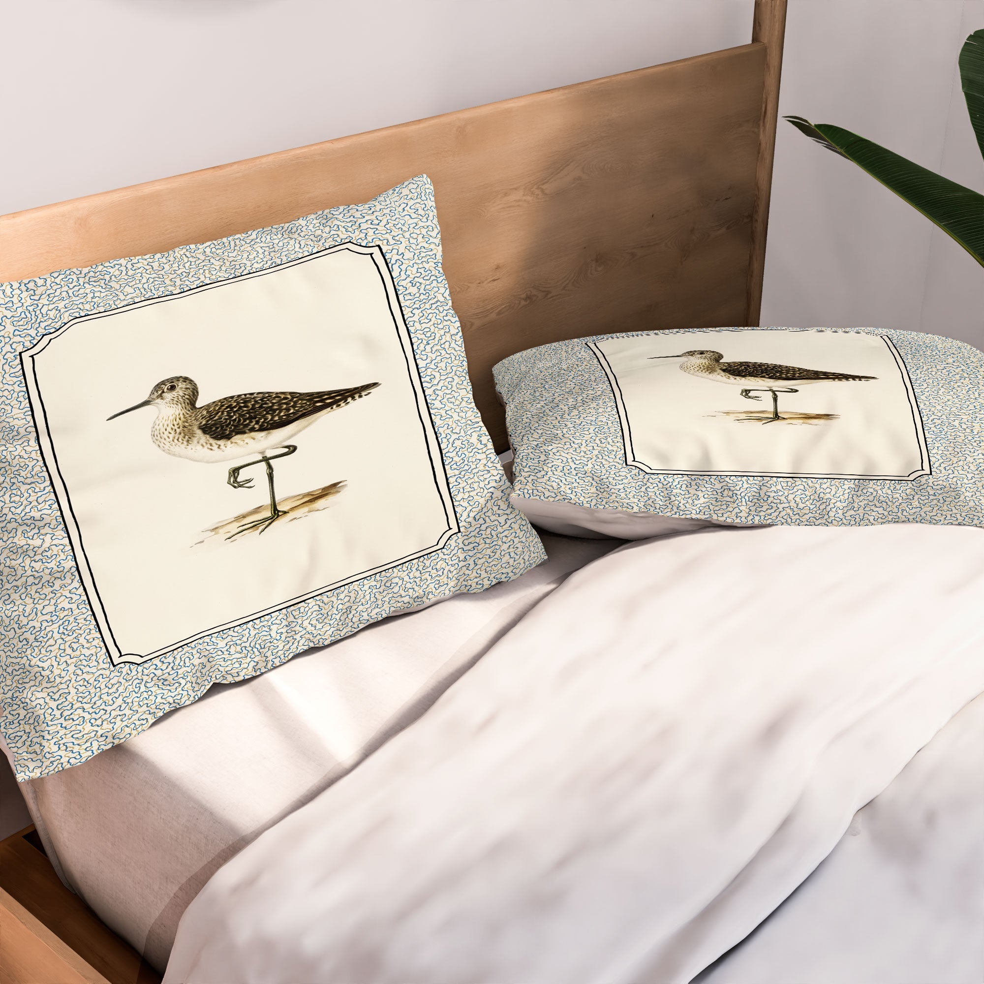 Oh Fine! Art Balancing Sandpiper Pillow Shams