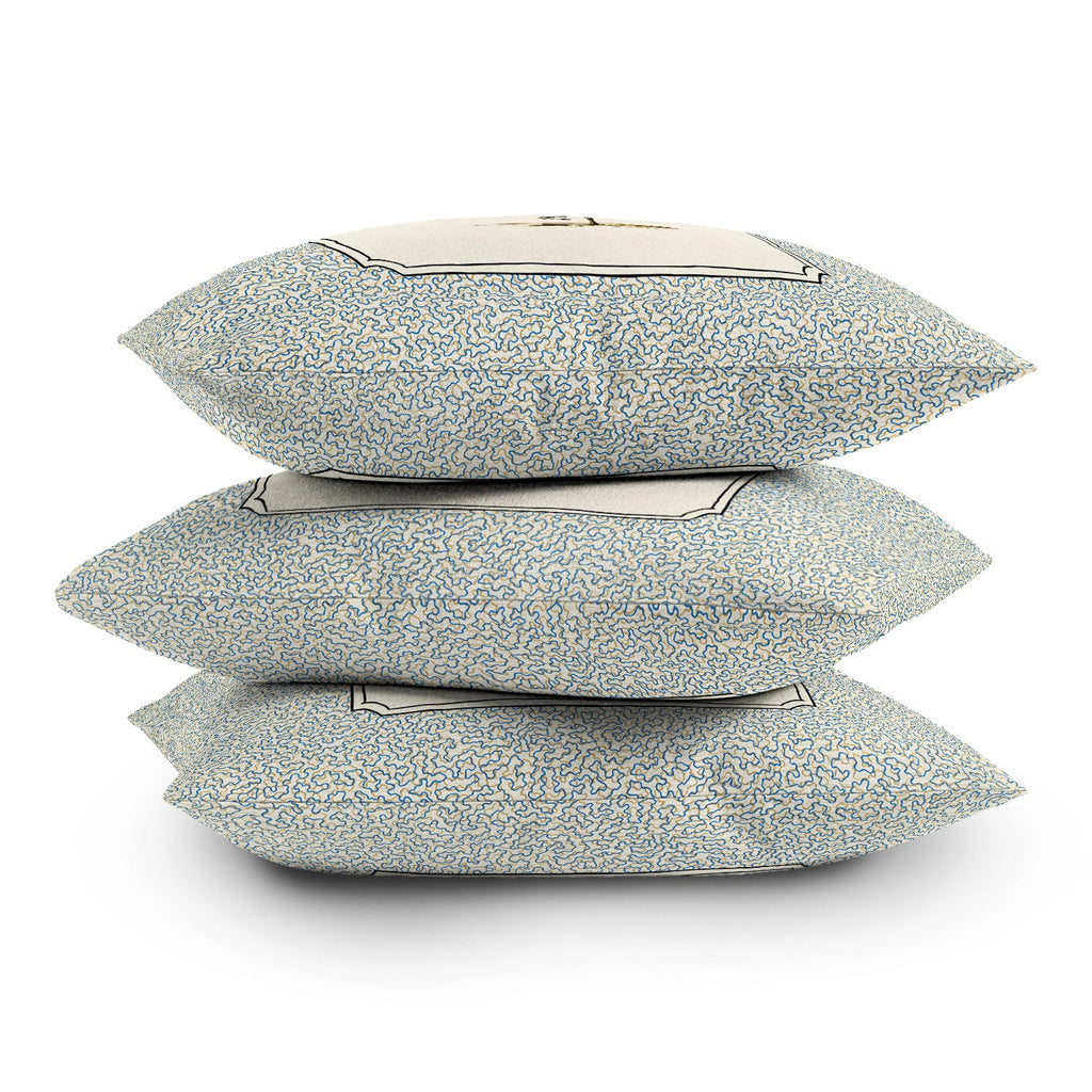 Oh Fine! Art Balancing Sandpiper Outdoor Throw Pillow