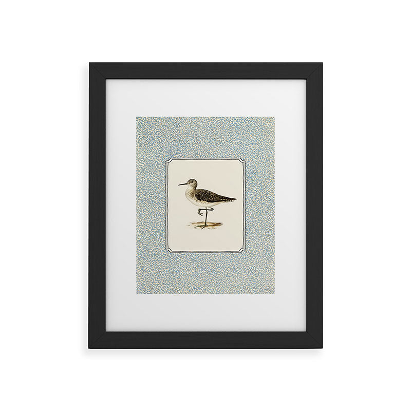 Oh Fine! Art Balancing Sandpiper Framed Art Print