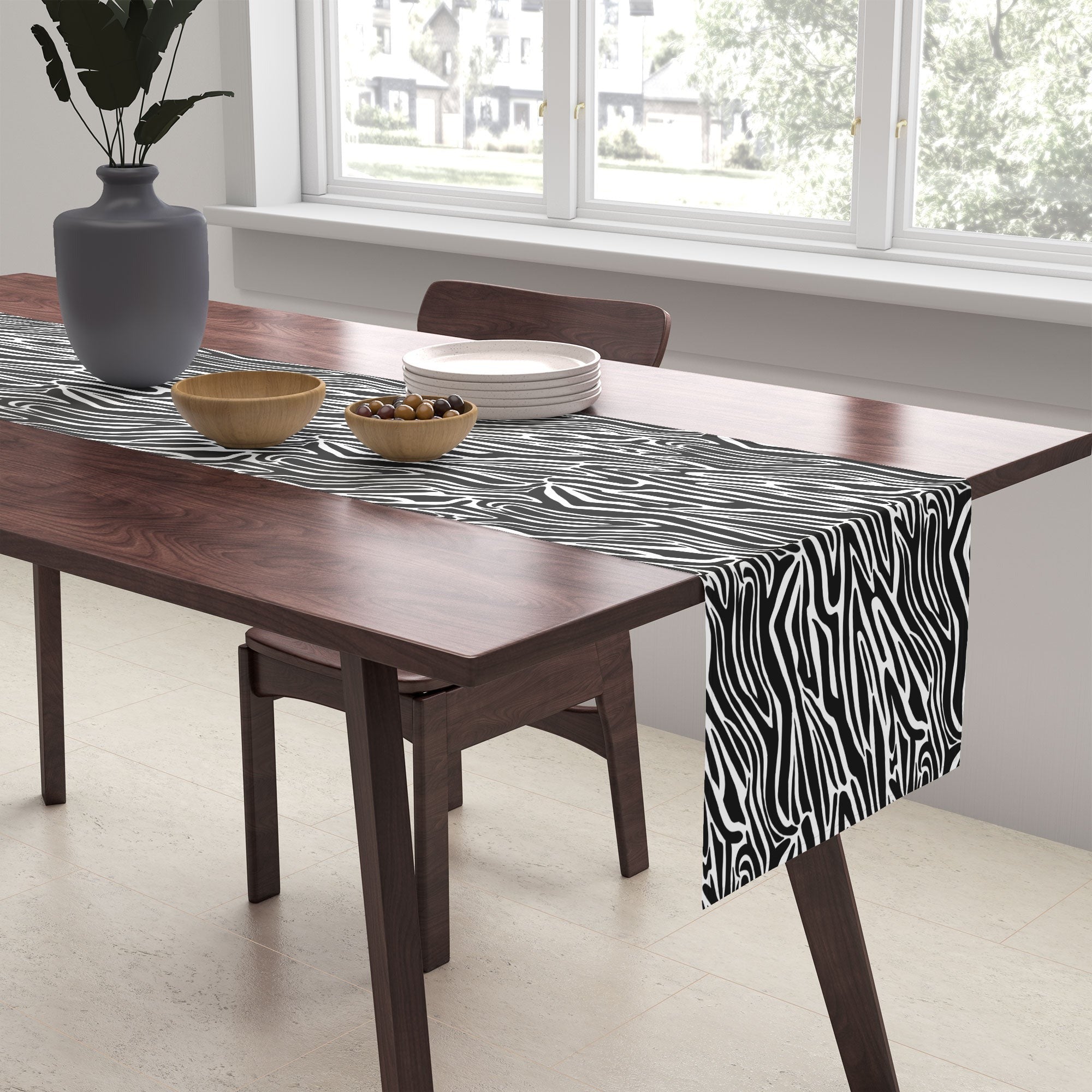 Jennifer Labre Wild Zebra Table Runner