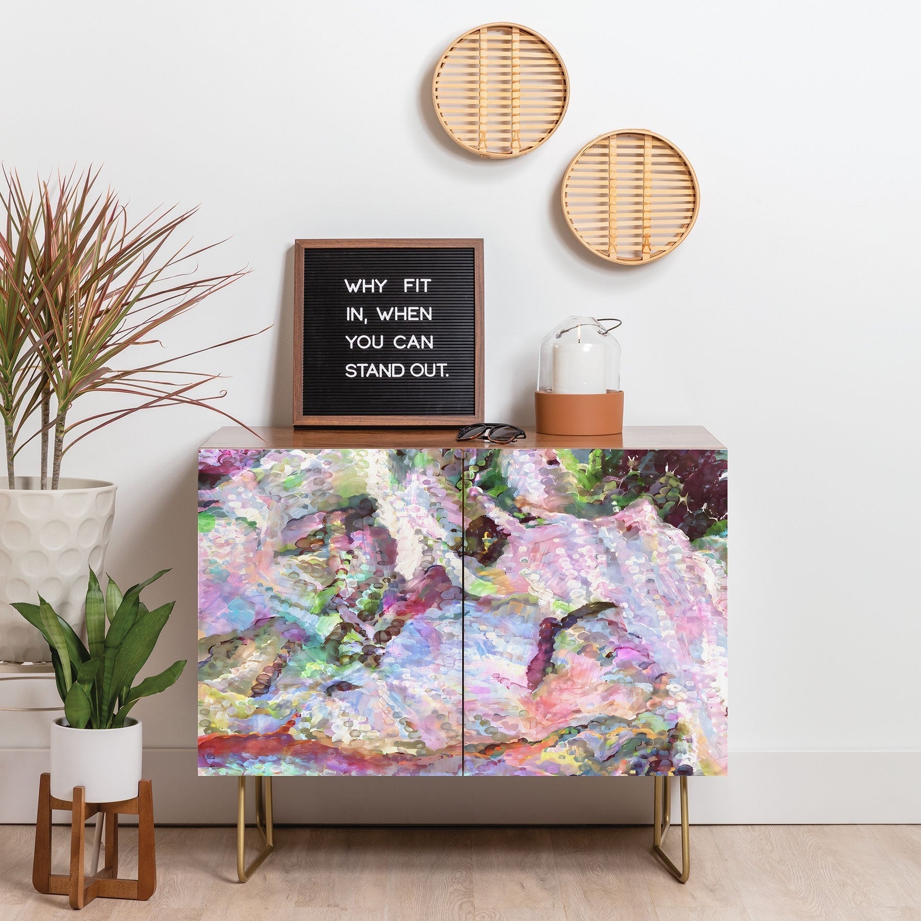 83 Oranges Sequin Haze Credenza