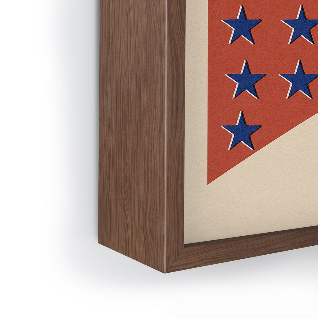 DENY Designs Star Banner Framed Mini Art Print