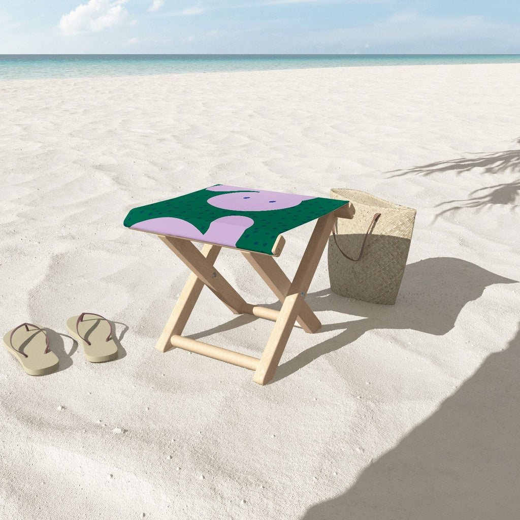Camilla Foss Pebbles and Rabbit Folding Stool