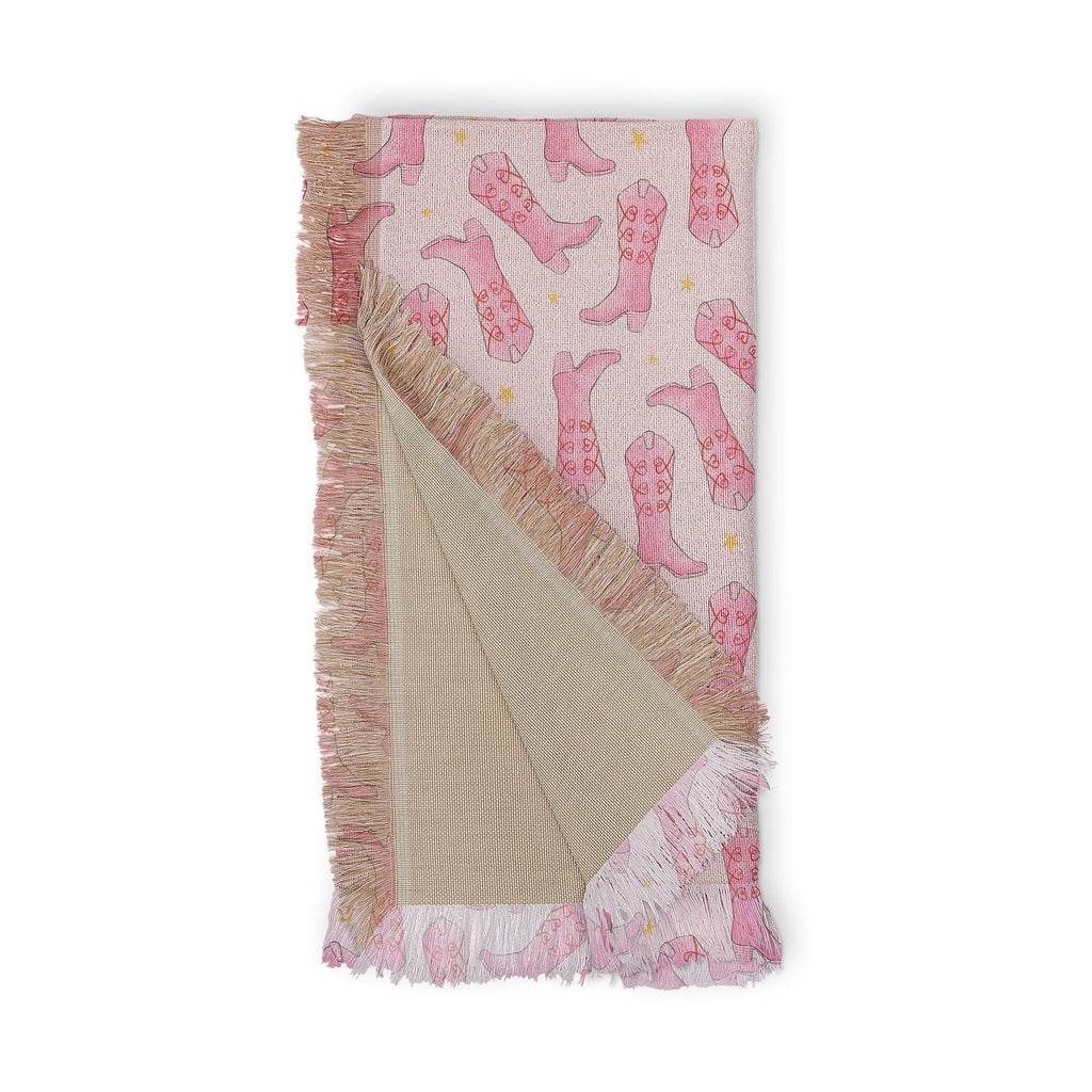 Love_Ryming Stars and Boots Throw Blanket