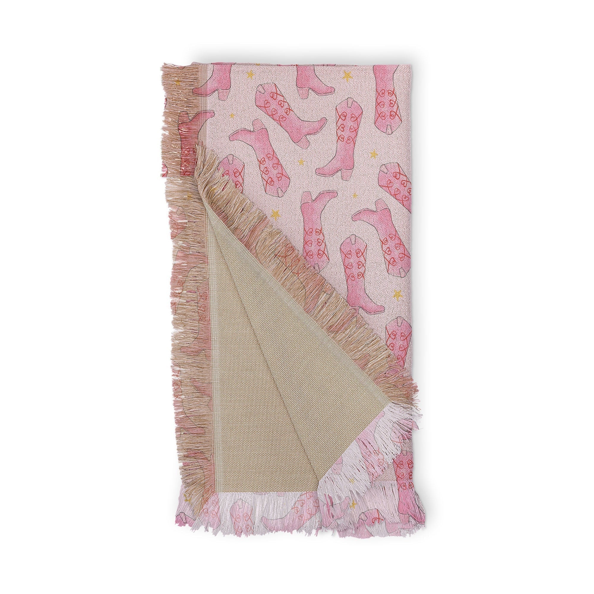 Love_Ryming Stars and Boots Throw Blanket