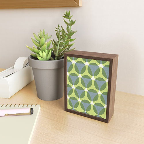 Marta Barragan Camarasa Stylish Retro Circle Framed Mini Art Print
