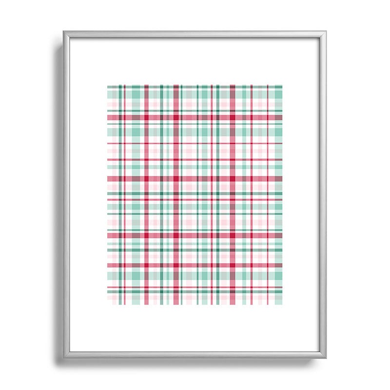 Lisa Argyropoulos Merry Vintage Plaid Metal Framed Art Print