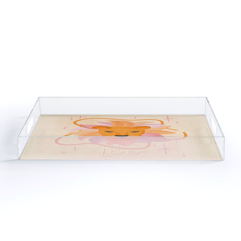 Little Om Zodiac Signs Leo Acrylic Tray
