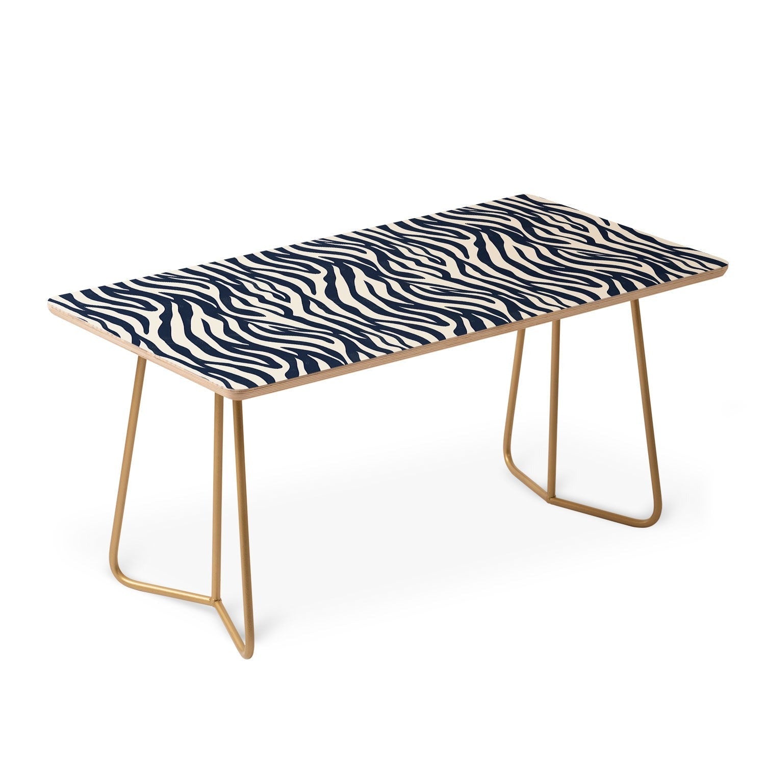 Avenie BR Navy Tiger Stripes Coffee Table