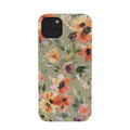 Ninola Design Botanic Retreat Painterly Tropical Flowers Sage Green Phone Case