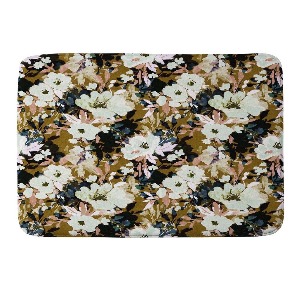 Marta Barragan Camarasa Romantic Floral Fusion Memory Foam Bath Mat