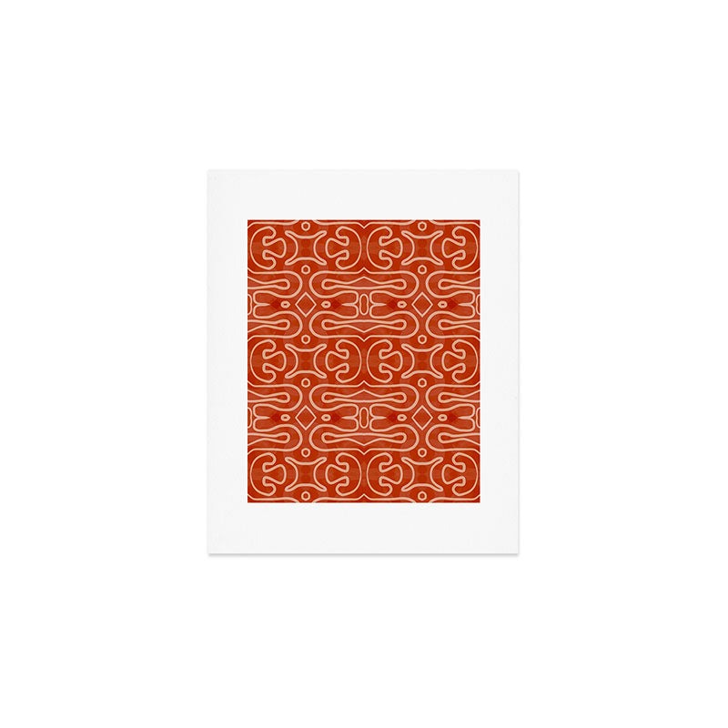 Mirimo Venexiana Burnt Orange Art Print
