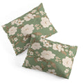 Gabriela Fuente Olive Floral Roberta Pillow Shams