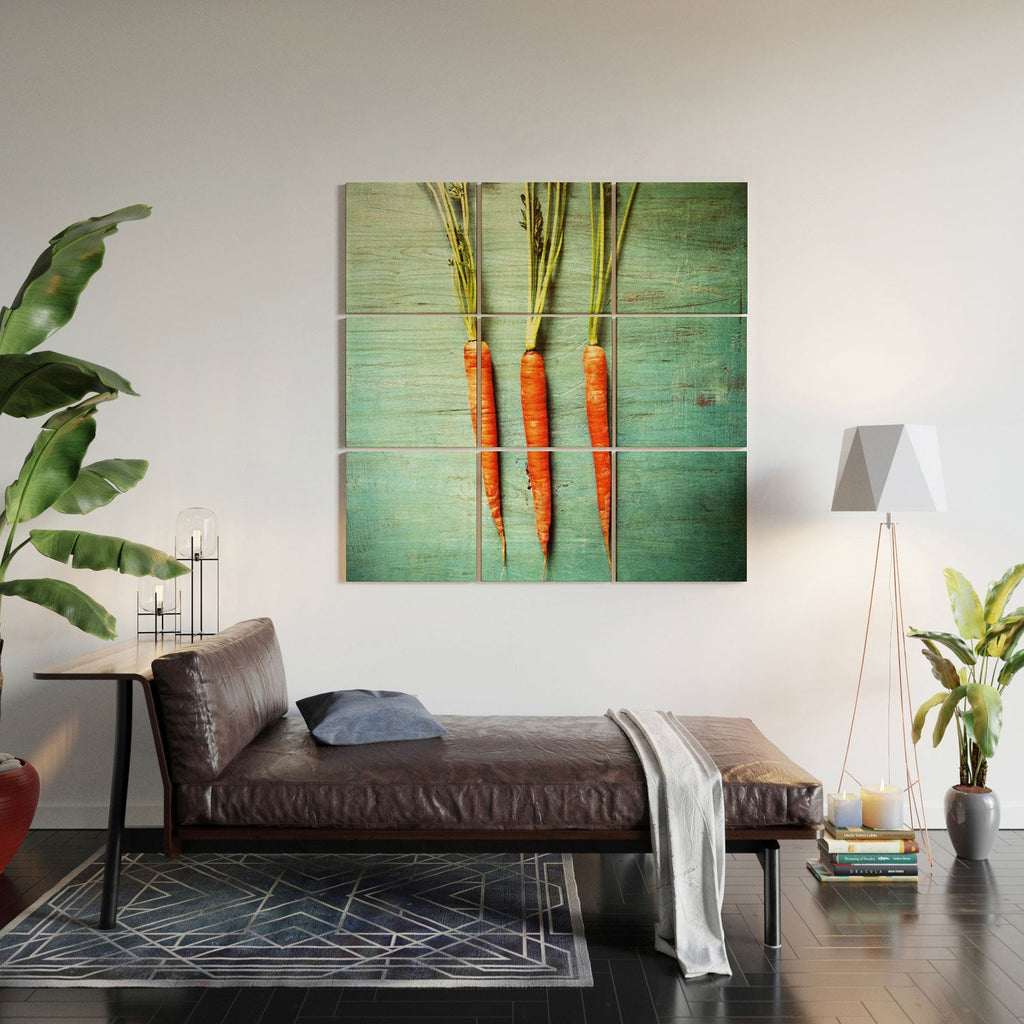 Olivia St Claire Eat Your Vegetables Wood Wall Mural