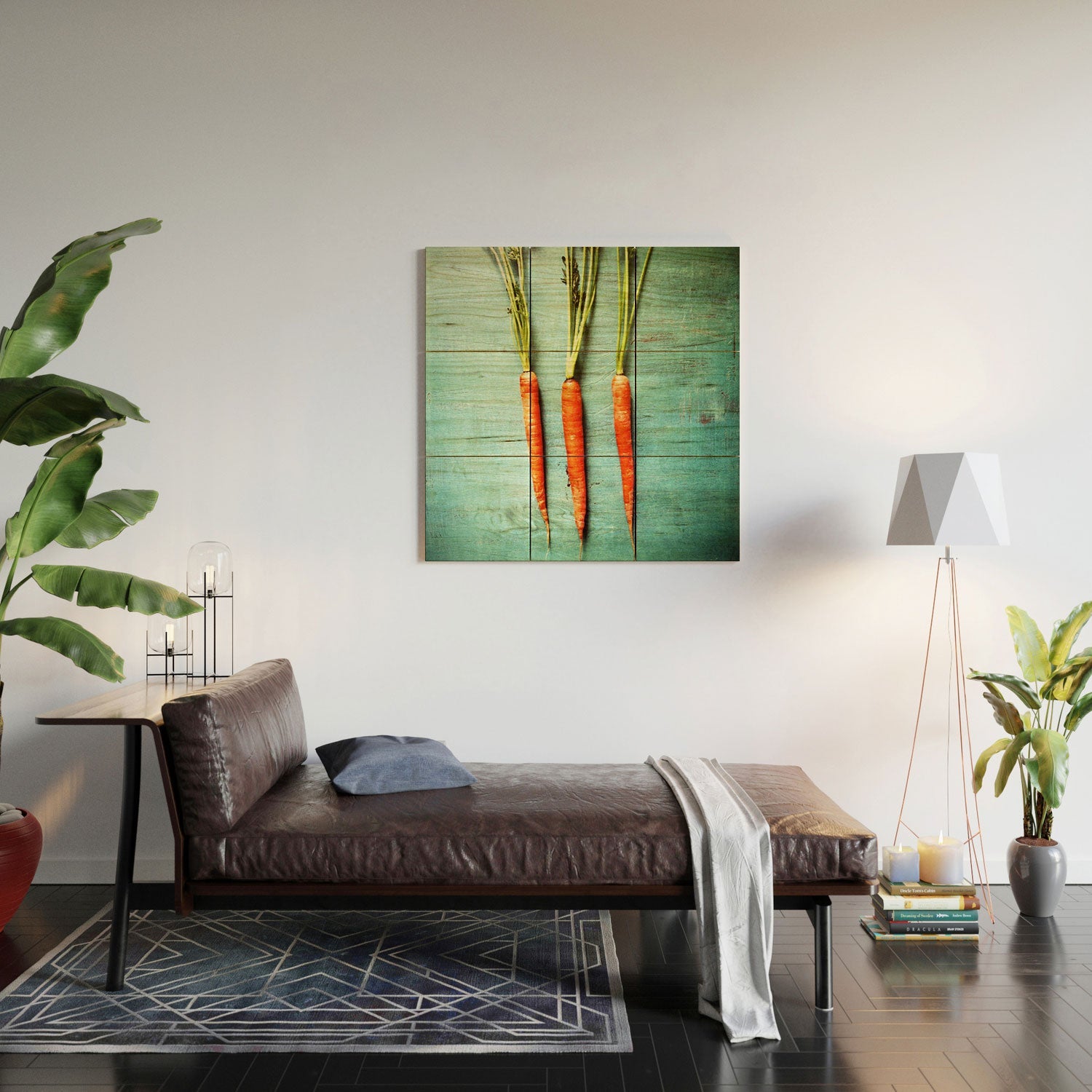 Olivia St Claire Eat Your Vegetables Wood Wall Mural