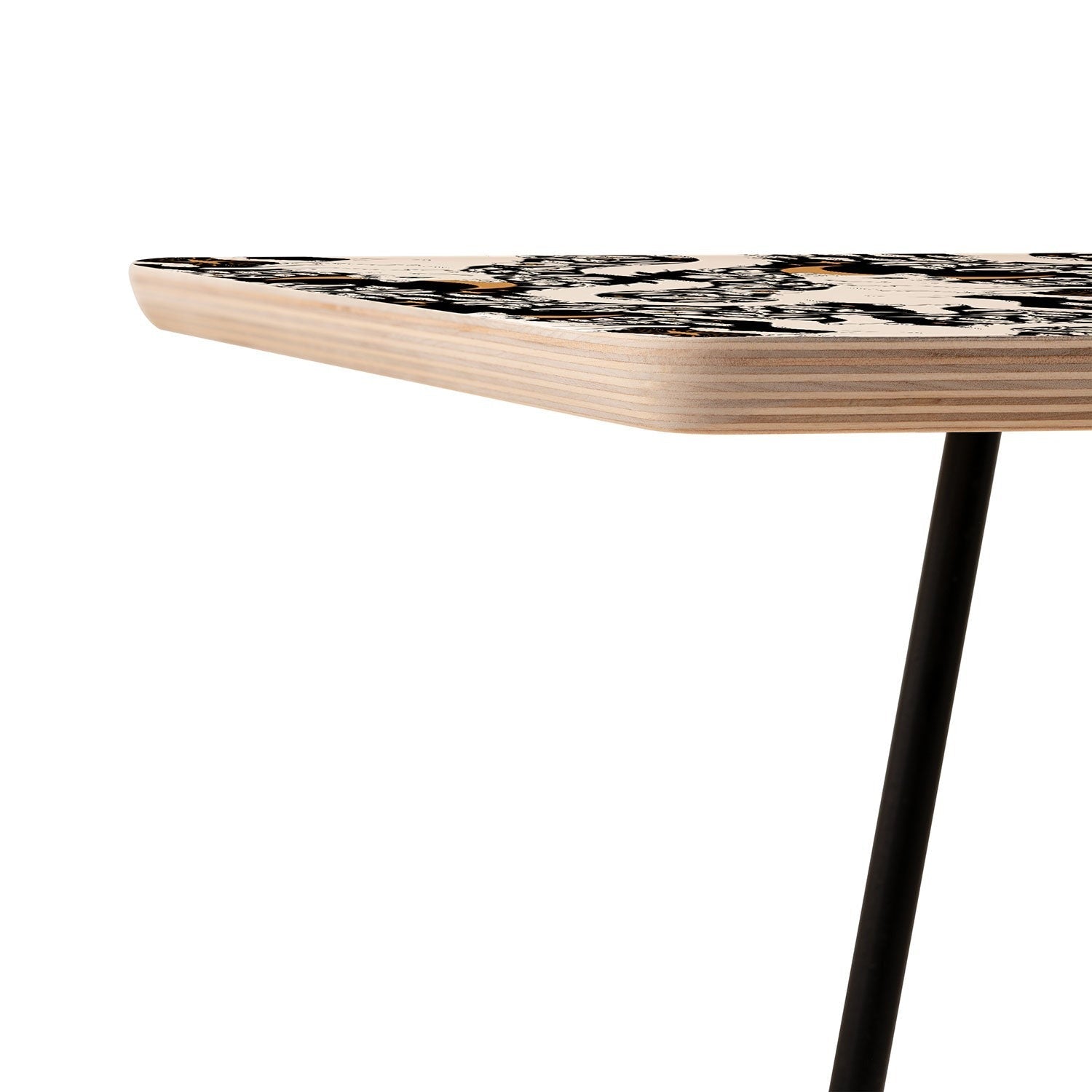 Avenie Celestial Cats Gold Side Table