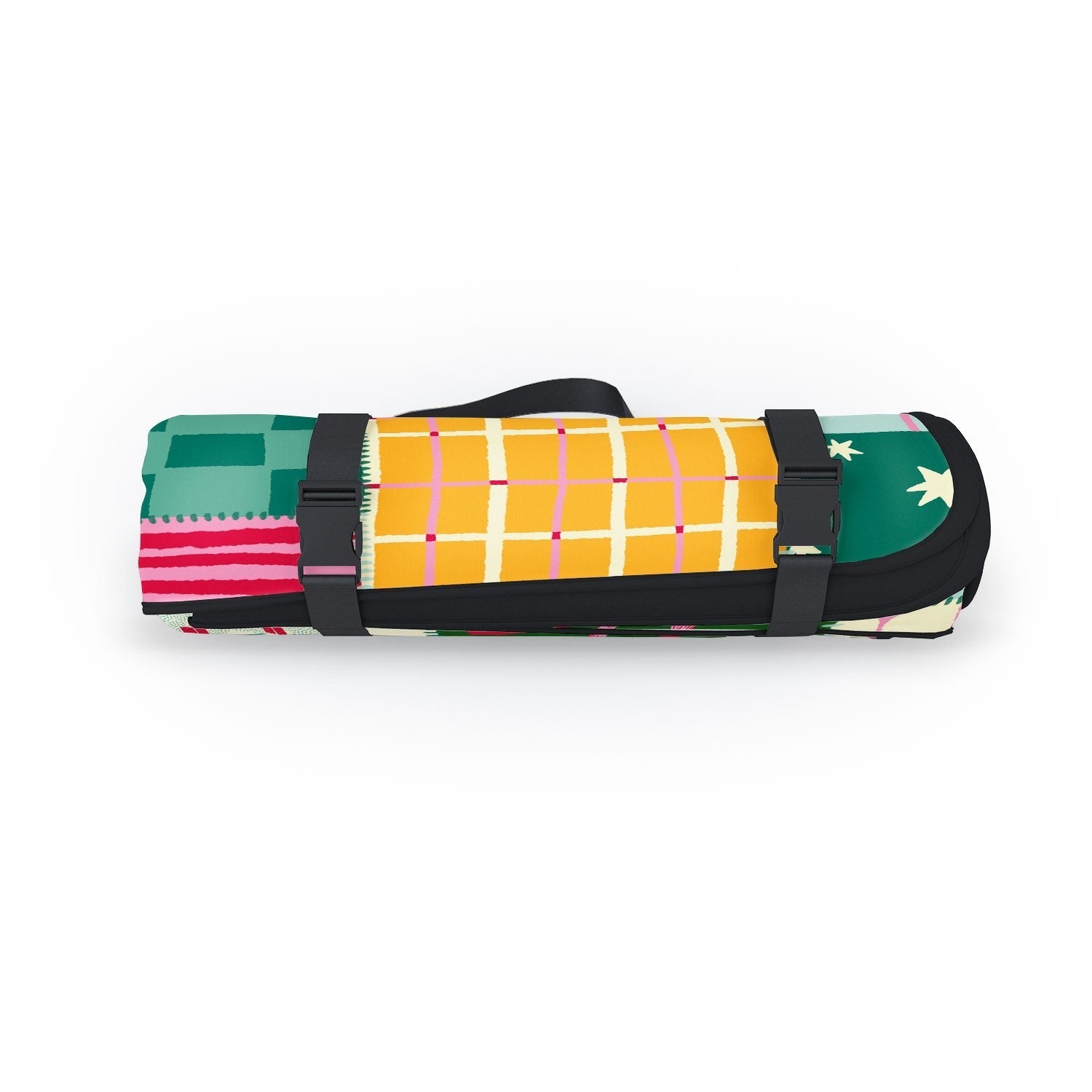 LouBruzzoni Cozy Christmas Patchwork Picnic Blanket