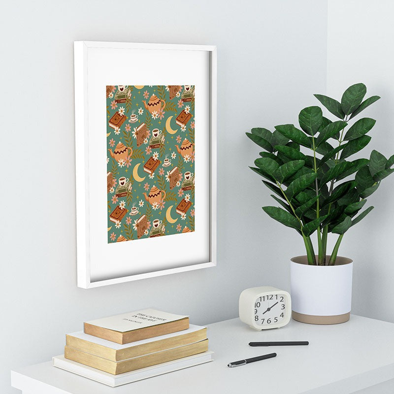 Avenie Moonlit Reading Nook I Recessed Framing Rectangle