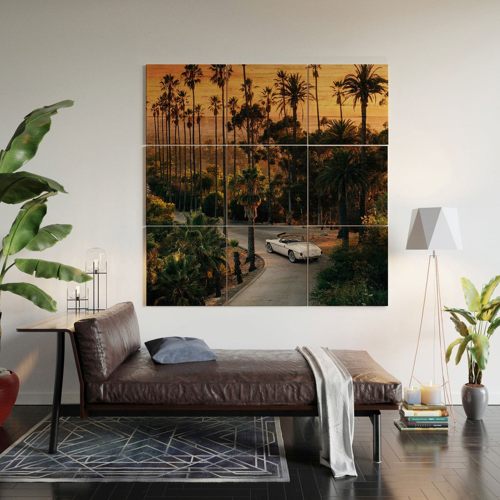 Gal Design Sunset Blvd Wood Wall Mural