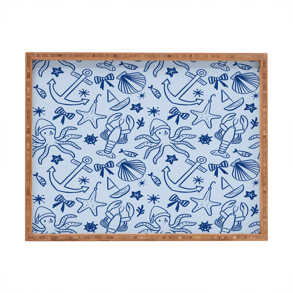 Design by Spark Marine Christmas Holiday Rectangular Tray