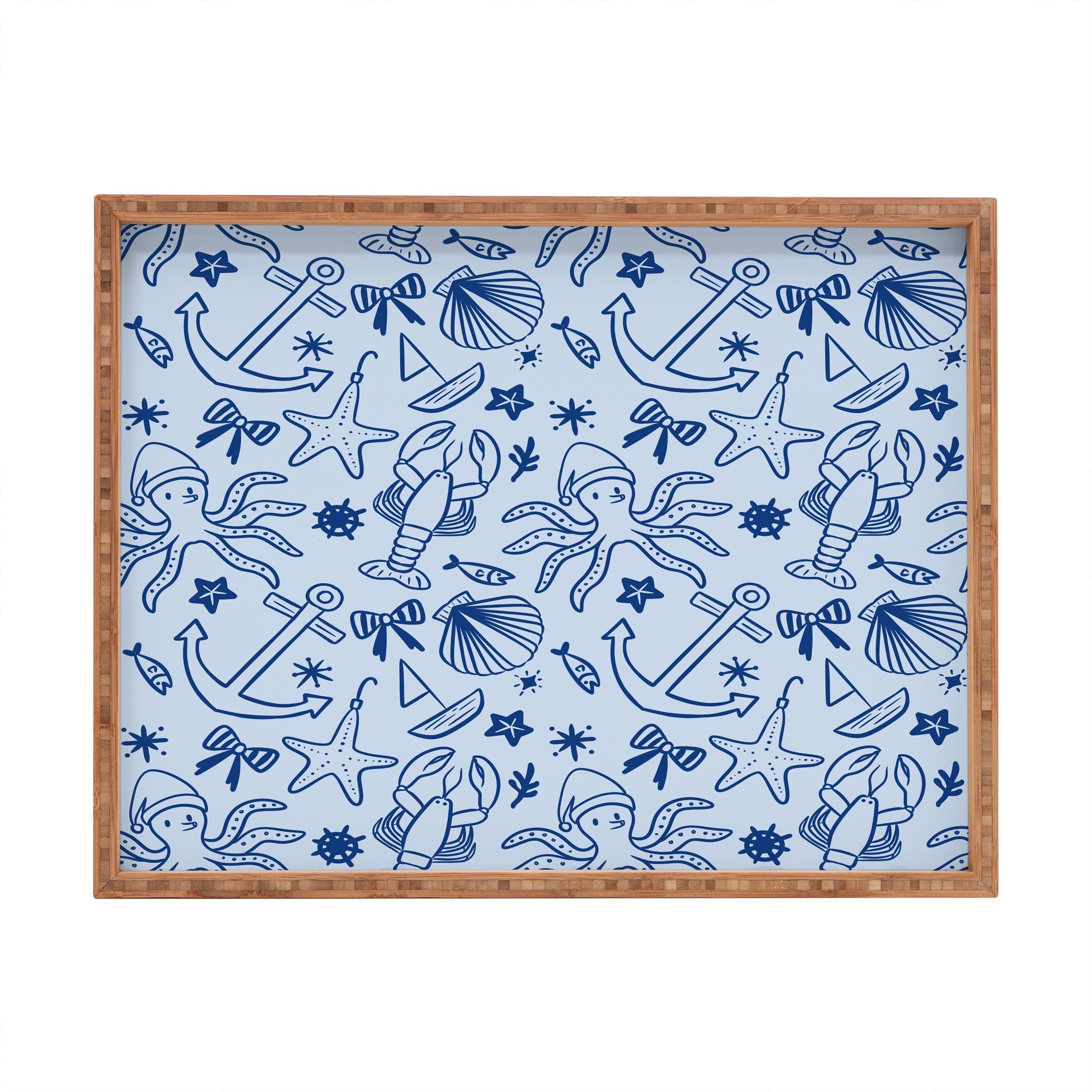 Design by Spark Marine Christmas Holiday Rectangular Tray