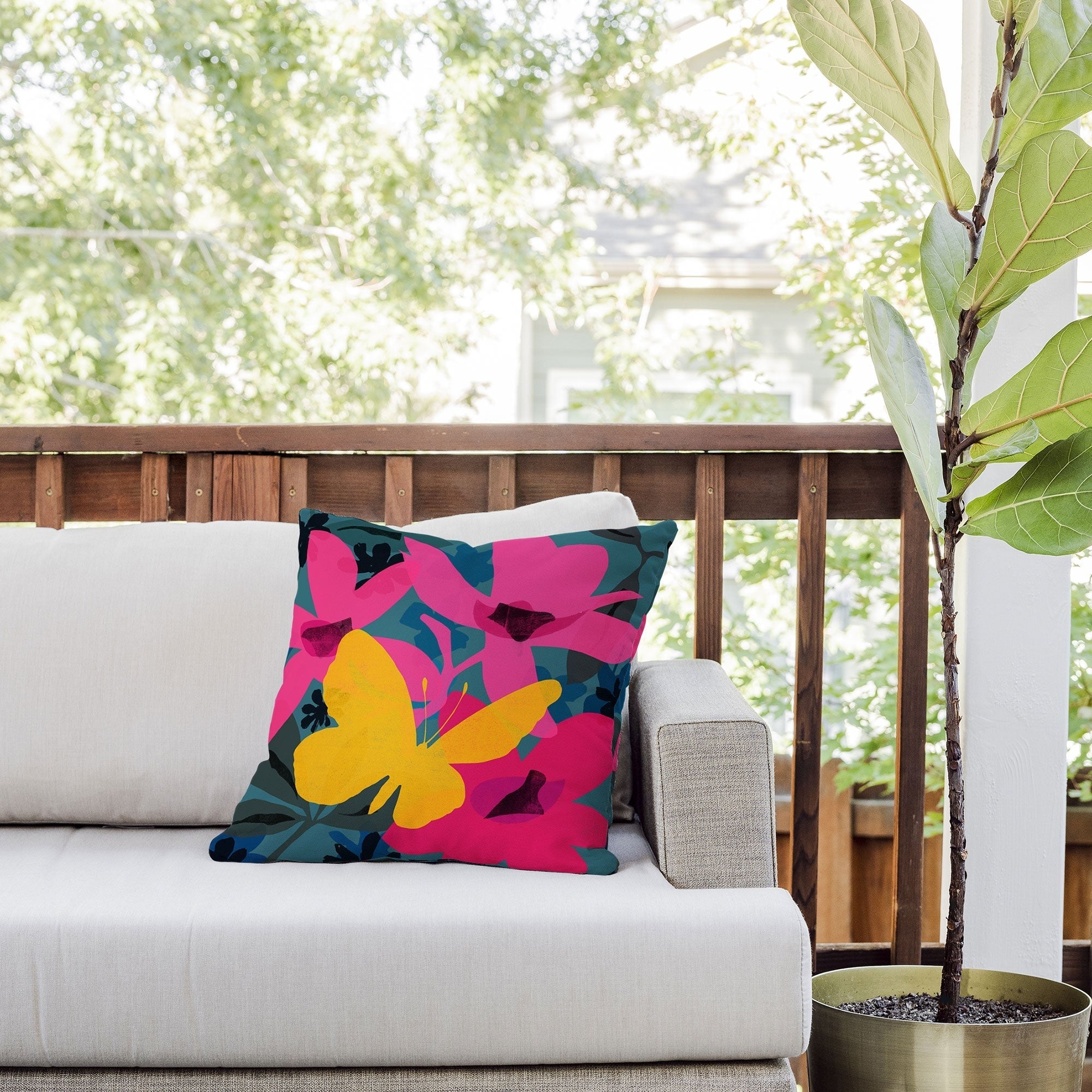 Garima Dhawan wild 1 Outdoor Throw Pillow