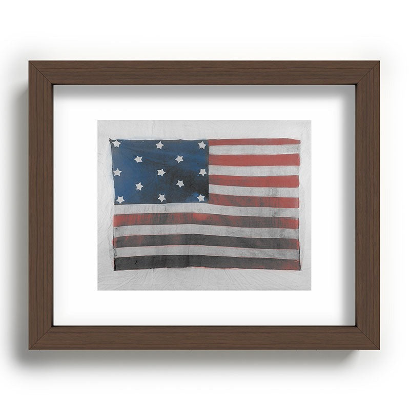 DENY Designs Flag Attributed to Elizabeth Schuyler Hamilton Recessed Framing Rectangle